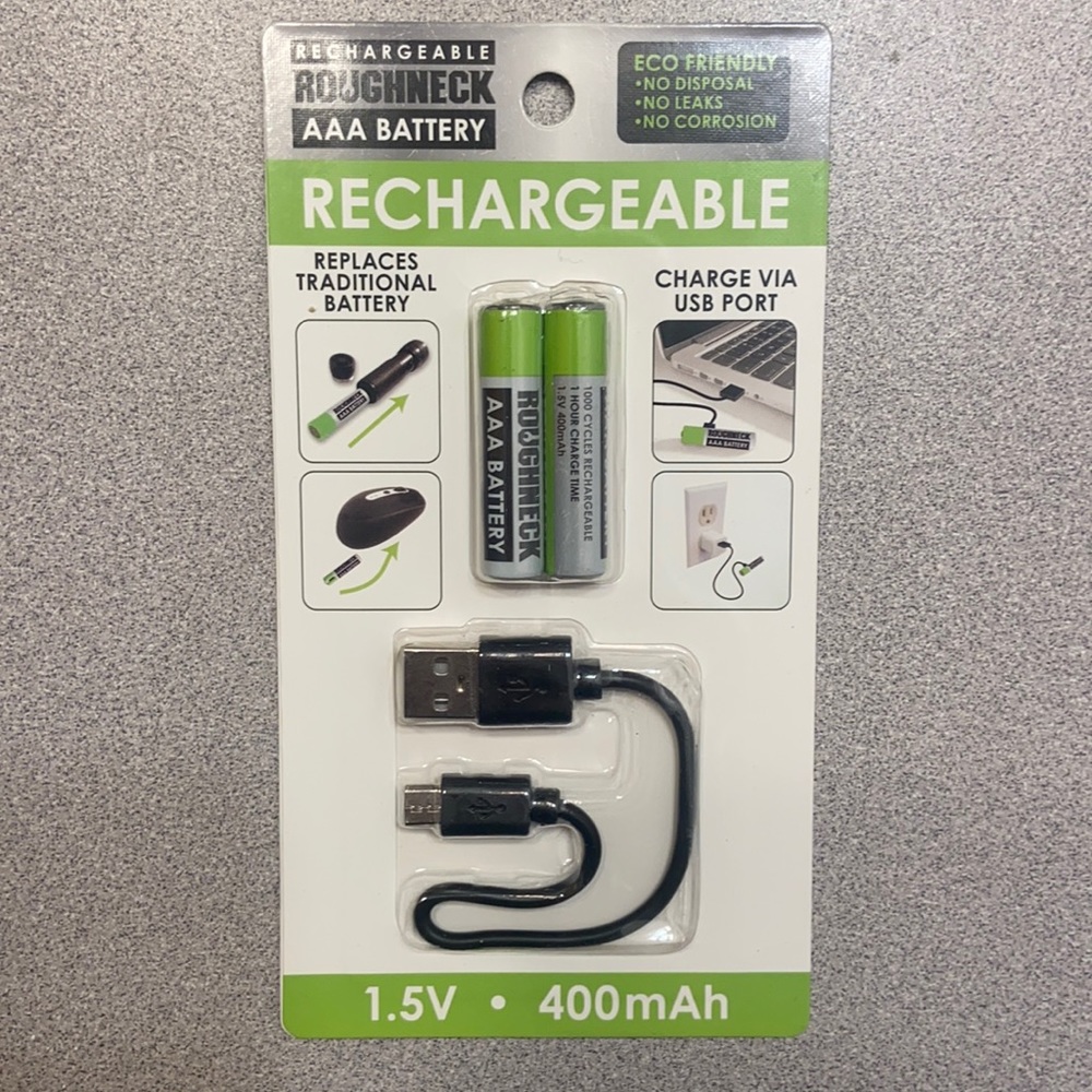 Rechargeable AAA batteries